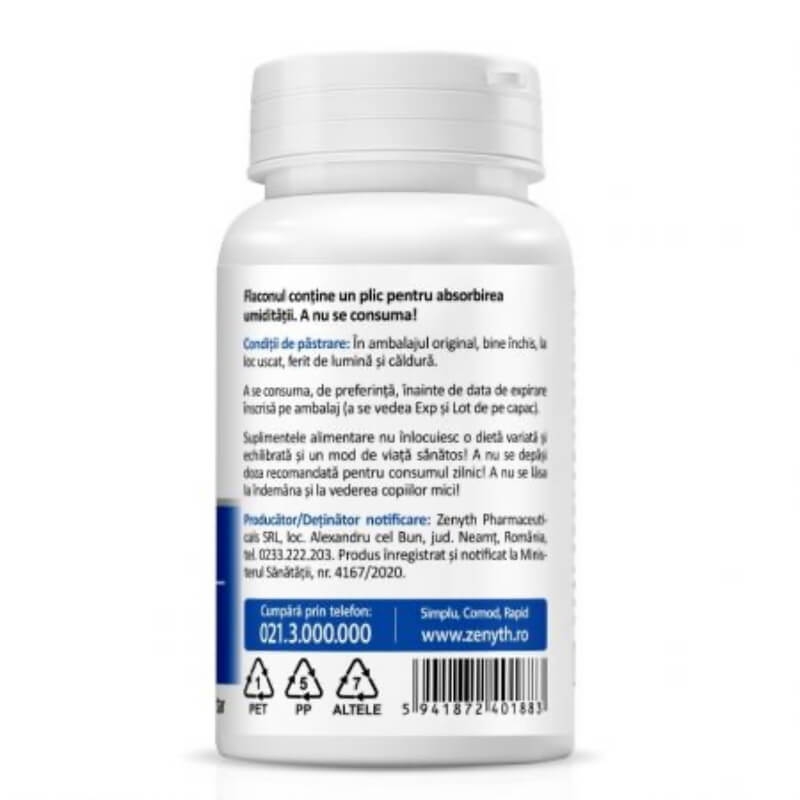Zinc 25 sulfat de zinc 25 mg, 30 capsule, Zenyth Zinc 25 sulfat de zinc 25 mg, 30 capsule, Zenyth