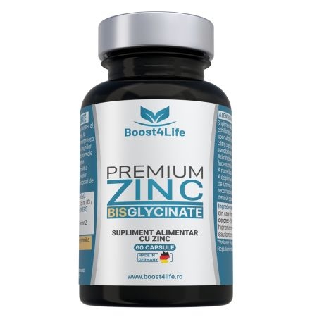 Zinc bisglicinat Premium 83.35 mg, 60 capsule, Boost4Life Zinc bisglicinat Premium 83.35 mg, 60 capsule, Boost4Life