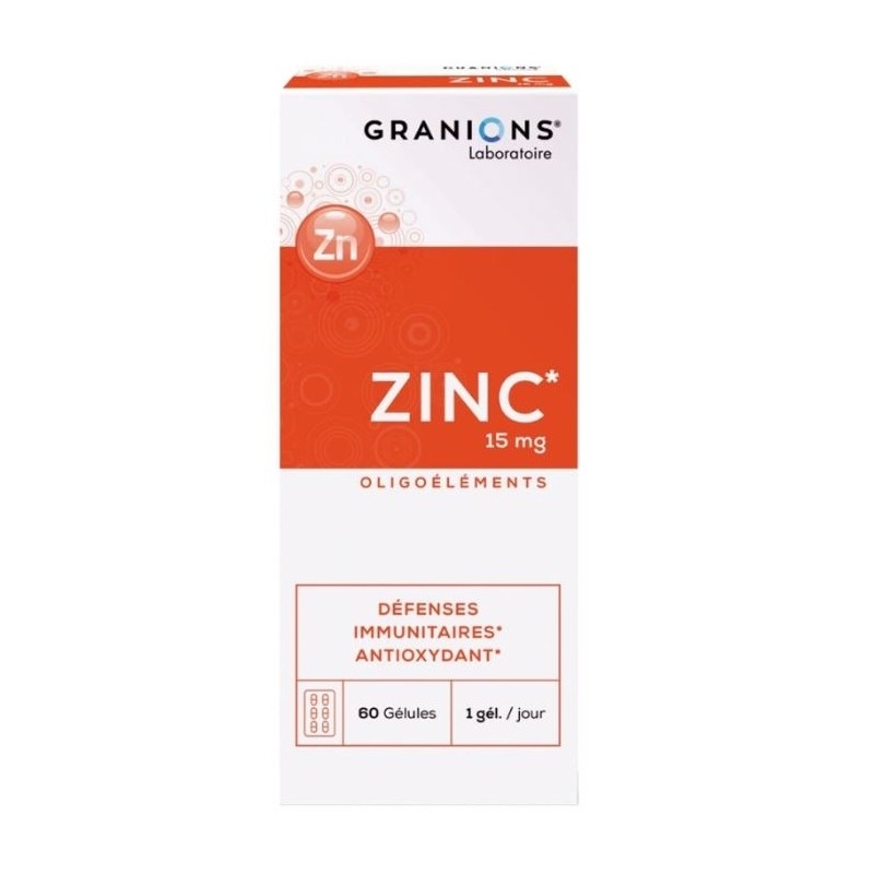 Zinc Gluconat 15 mg, 60 capsule, Granions Zinc Gluconat 15 mg, 60 capsule, Granions