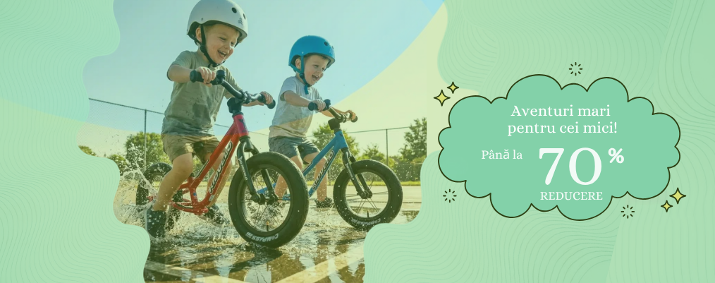 Biciclete, trotinete promo august
