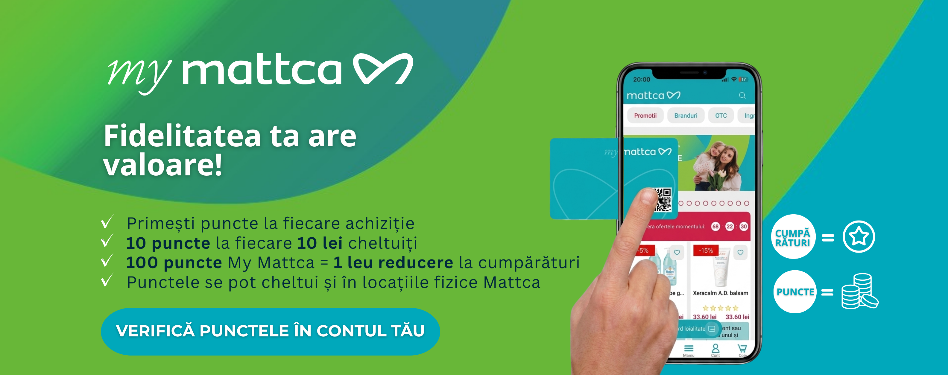 Program fidelitate Mattca mobile