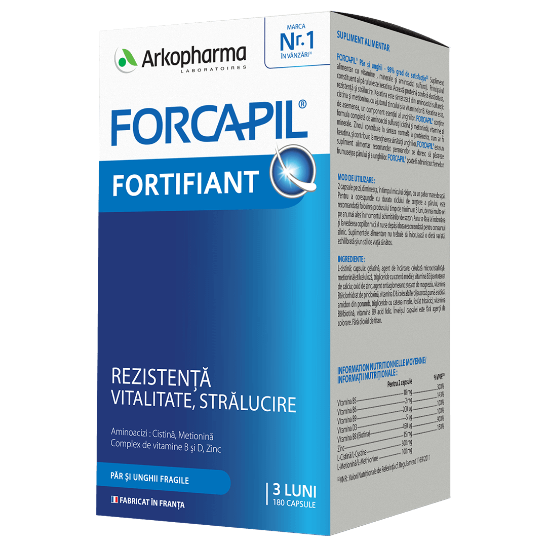 Forcapil par si unghii 180 capsule
